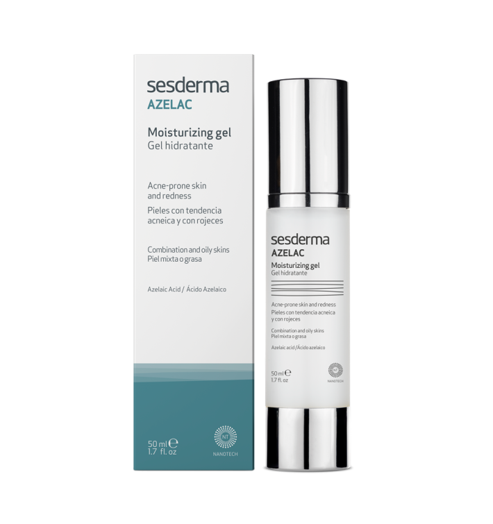SESDERMA Azelac Gel Hidratante | Hidratación Ligera para Piel Grasa o con Rojeces