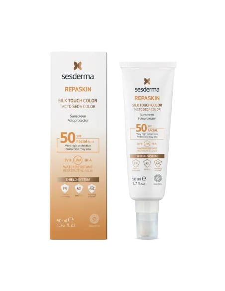 Sesderma Repaskin con Color SPF50 | Protector Solar + Tono Unificado