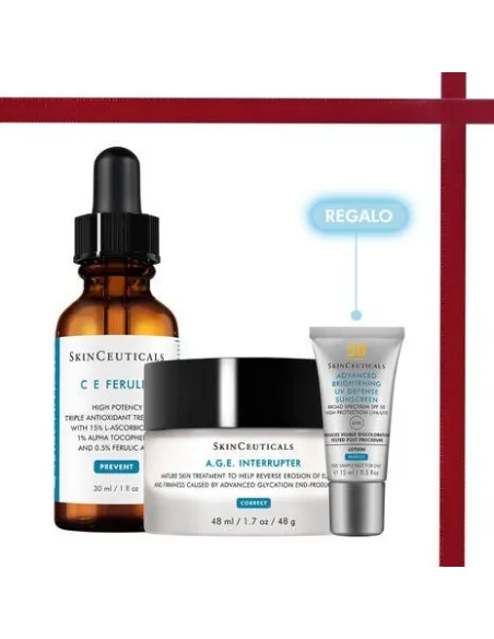 Skinceuticals Rutina Antiedad | C E Ferulic + A.G.E. Interrupter + Advanced Brightening UV