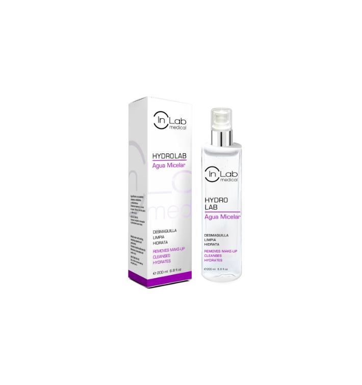 INLAB Hydrolab Agua Micelar | Limpieza Facial Suave, Hidratante y Desmaquillante