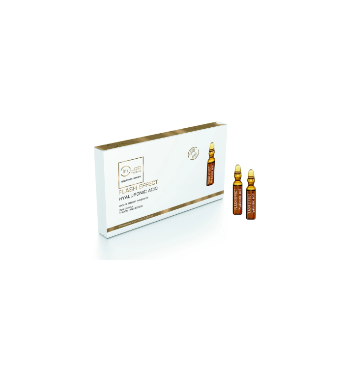 INLAB Ampollas Flash Effect Hyaluronic Acid 30 Uds | Hidratación y Efecto Tensor