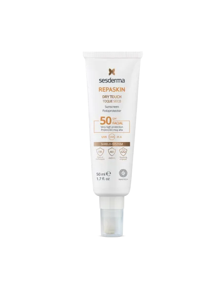 Sesderma Repaskin Toque Seco SPF50 | Protección Solar Facial Mate