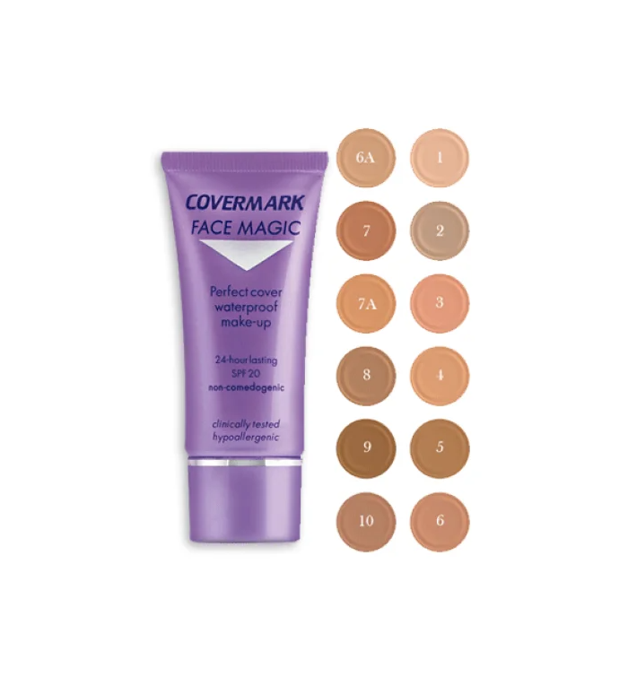 Covermark Camouflage Face Magic 30ml | Maquillaje Impermeable con SPF20 para Pieles Sensibles