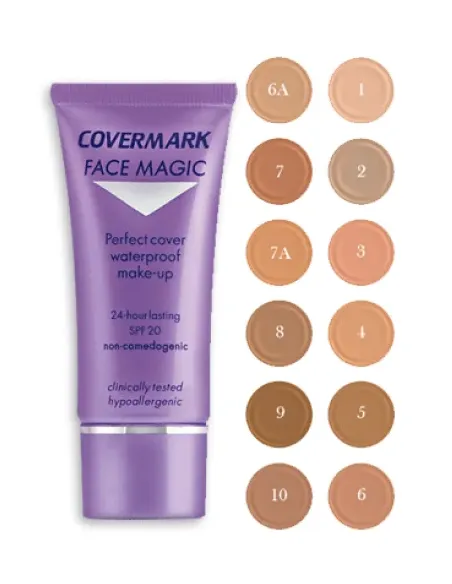 Covermark Camouflage Face Magic 30ml | Maquillaje Impermeable con SPF20 para Pieles Sensibles