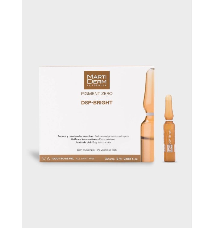 MartiDerm Ampollas Pigment Zero DSP-Bright | Tratamiento Despigmentante e Iluminador