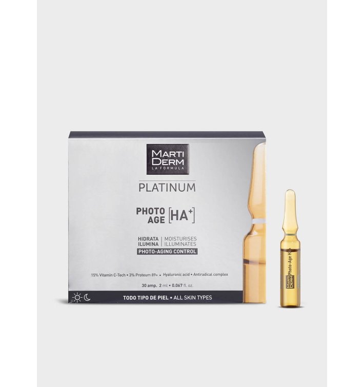 MartiDerm Photo Age HA+ | 30 Ampollas Hidrata e Ilumina la Piel