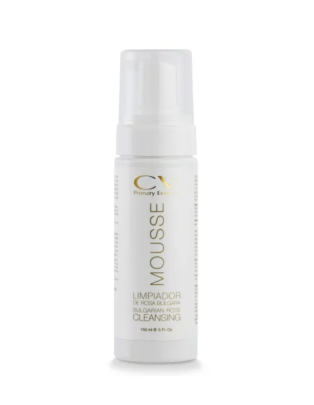 CV Cosmetics Mousse Limpiadora Rosa Búlgara | Espuma Facial Suave e Hidratante