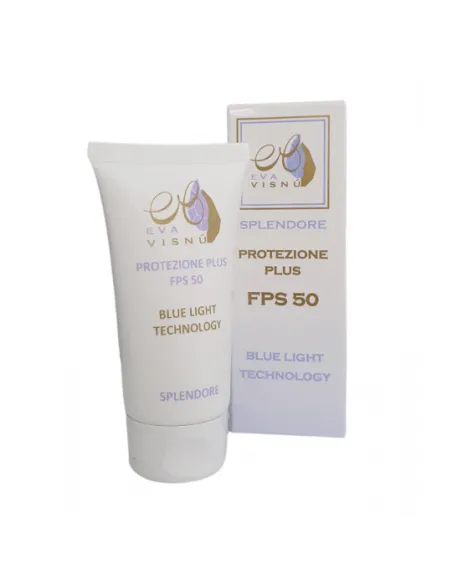 Eva Visnú Protezione Plus FPS 50 50 ml | Protector Solar Facial UVA, UVB, IR y Luz Azul