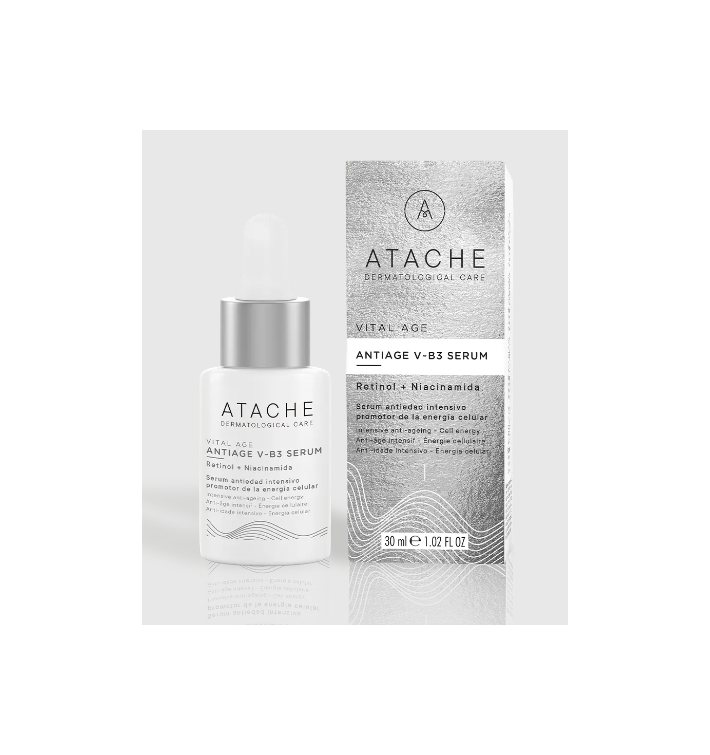ATACHE V-B3 Sérum Retinol + Niacinamida | Sérum Antiedad Renovador Vital Age