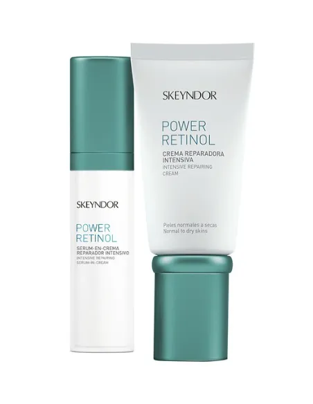 Skeyndor Kit Power Retinol | Crema + Sérum Renovador Antiedad