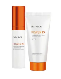Skeyndor Kit Power C+ | Crema + Sérum Iluminador Antioxidante