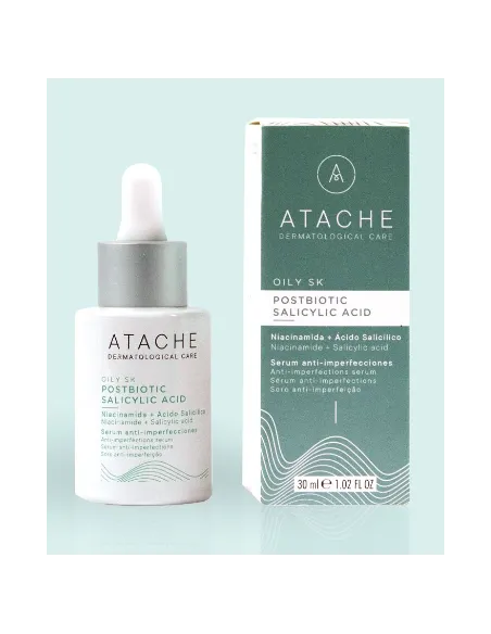 ATACHE Oily SK Postbiotic Serum | Sérum con Ácido Salicílico para Piel Grasa y con Acné