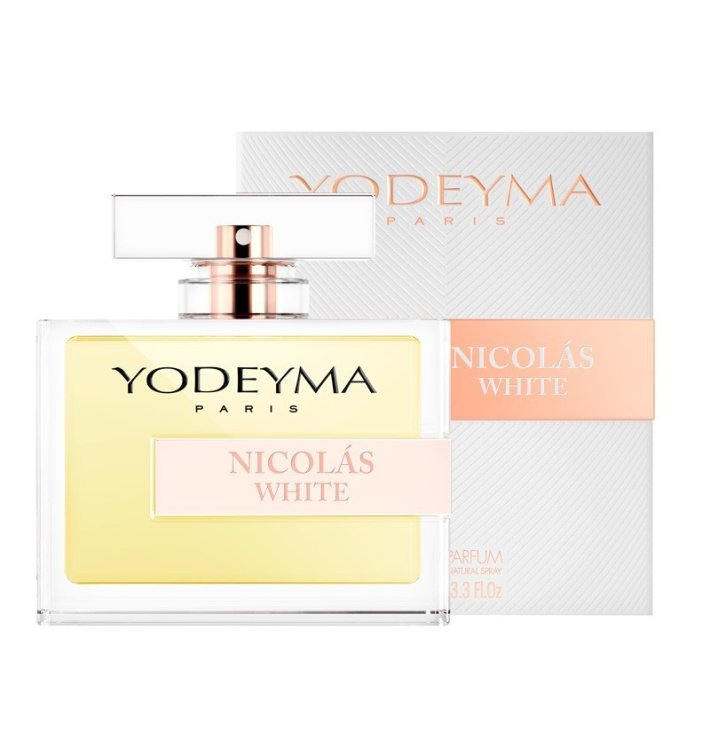 Yodeyma Nicolas White – Perfume Mujer | Floral‑Almizclado con Rosa Blanca y Almizcle