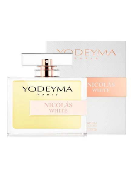 Yodeyma Nicolas White – Perfume Mujer | Floral‑Almizclado con Rosa Blanca y Almizcle