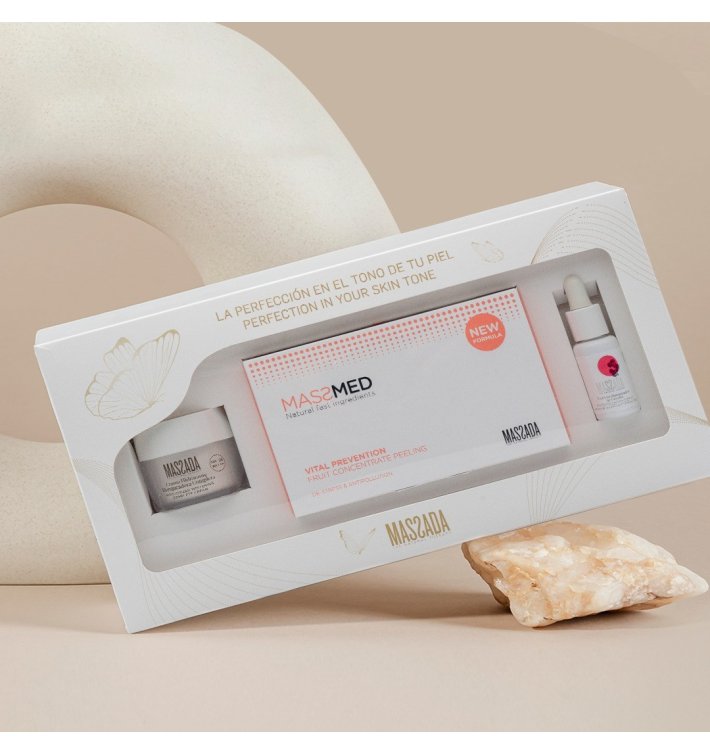 Massada Pack Antimanchas Crema Blanqueadora + Peeling + Extracto