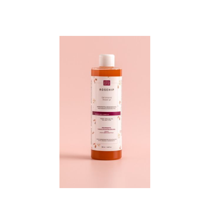 Aroms Natur Gel Corporal Rosa Mosqueta | Gel de Baño Natural Hidratante