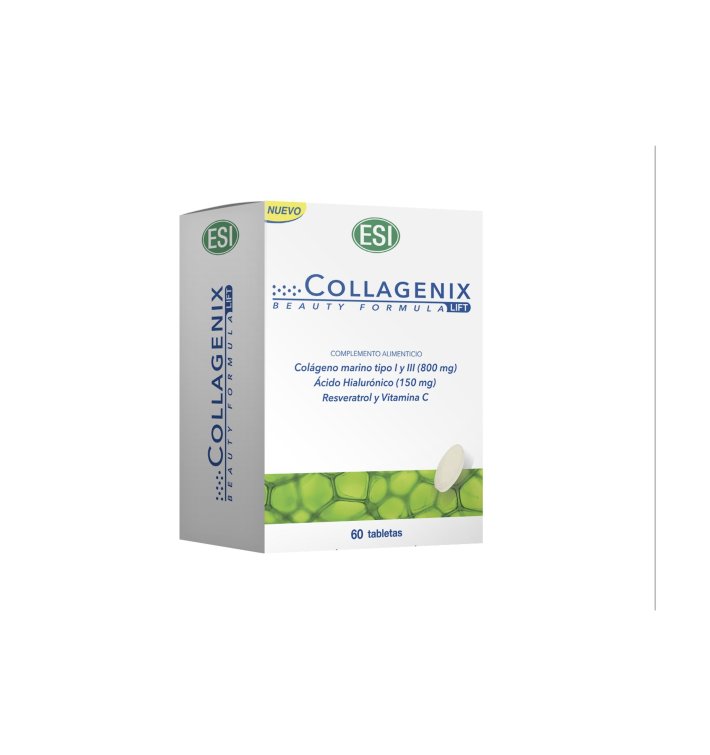 ESI Collagenix Lift Acción Hidratante 60 Tabletas | Colágeno Marino y Ácido Hialurónico