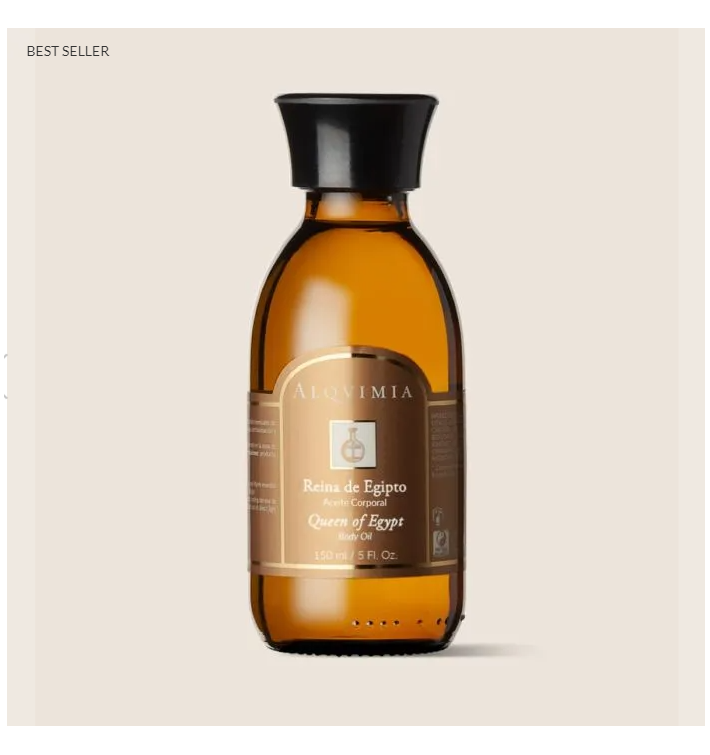 Alqvimia Aceite Reina de Egipto | Aceite Corporal