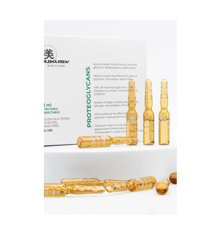 Utsukusy Ampollas Proteoglycans | Concentrado Antioxidante Reafirmante y Antiedad