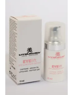 UTSUKUSY Eye Lift Cream 15 ml | Contorno de Ojos Reafirmante con Cafeína y Coenzima Q10